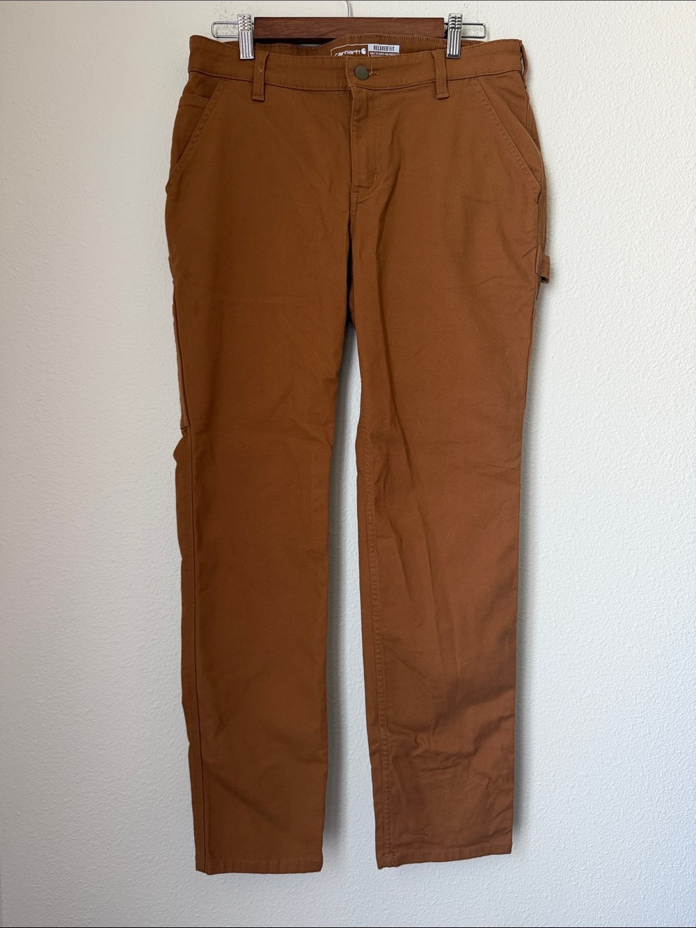 Carhartt Women's Relaxed Fit Canvas Work Pants - Carhartt Brown